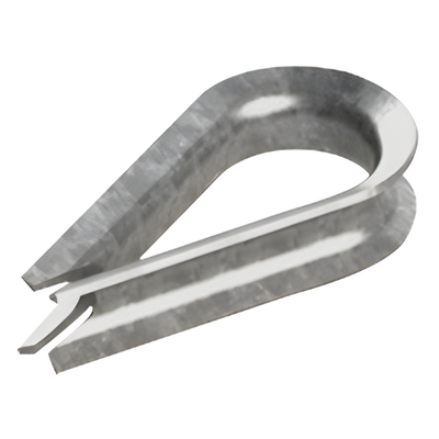 Guardacabos/cuello 1/4" acero con electro galvanizado. | SIERRA STORE