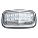 Luz de Advertencia LED / 8 x 4 in / 12 LEDs / 11 Patrones de Destello / IP67 / 12-30 VDC / SAE J595 J845 | SIERRA STORE