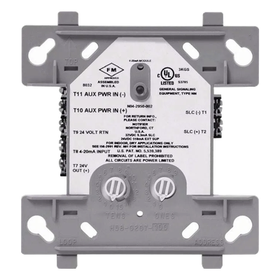 Módulo de Entrada Analógica Direccionable / Conversión 4-20 mA / Tecnología FlashScan / 2 o 3 Hilos / Compatible con Panel NFS2-3030 | SIERRA STORE
