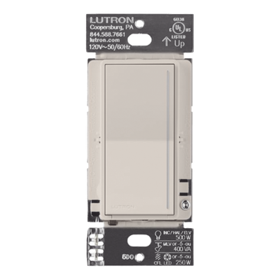Atenuador de Pared Táctil / LED+ 250 W / 3 Vías / Neutro Requerido / RadioRA 3 / Taupe | SIERRA STORE