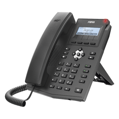 Teléfono IP Empresarial / 2 Líneas SIP / Pantalla LCD 2.28" 128x48 / Audio HD Opus / Puertos Gigabit / PoE 802.3af / Conferencia 3 | SIERRA STORE