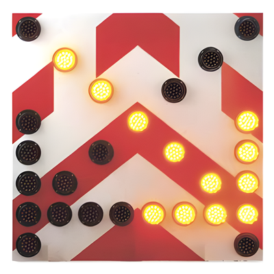 AccessPRO BOARDTRAFIC - Tablero de señalización LED / 1200x1200 mm (3.9x3.9 ft) / 27 LEDs ámbar y rojo / 300 m visibilidad / -20°C a | SIERRA STORE