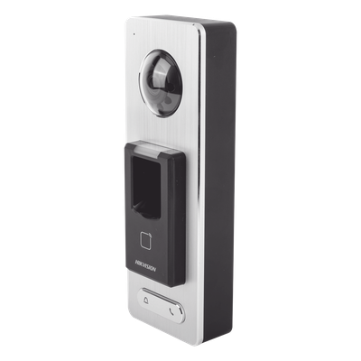 HIKVISION DS-K1T501SF - 2 EN 1 / Lector Biométrico IP65 con Función de Videoportero y lector QR Incluida/ Llamada a APP de Smartphone | SIERRA STORE