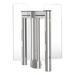 Torniquete Óptico Doble Central / Hojas de Cristal 35" / Serie Supervisor 5000 / 91 kg / 65 W | SIERRA STORE