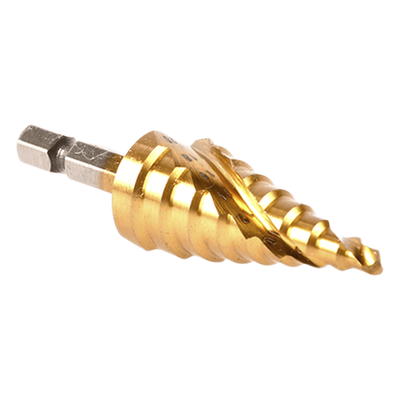 Broca escalonada espiral de 1/4" hss-tin 4-20 mm, blíster con una pieza. | SIERRA STORE