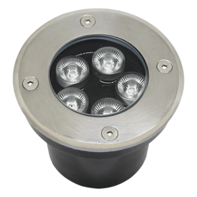 Luminario Empotrar en Piso / IP66 Exterior / Multivoltaje 110-240V~ / 6500K / Ángulo 36° / Aluminio y Vidrio Templado / 12W | SIERRA STORE