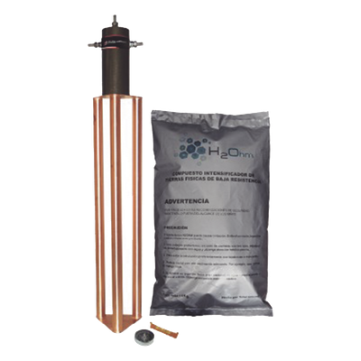 Electrodo de puesta a tierra / 70 A / Filtro LCR / Compuesto H2Ohm / Cobre electrolítico / Tubular Delta | SIERRA STORE