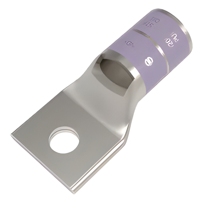 Zapata Terminal de Compresión / Cañón Corto / Tornillo 1/2" / Calibre 4/0 AWG / 35 kV / 2.71 in (0.23 ft) | SIERRA STORE