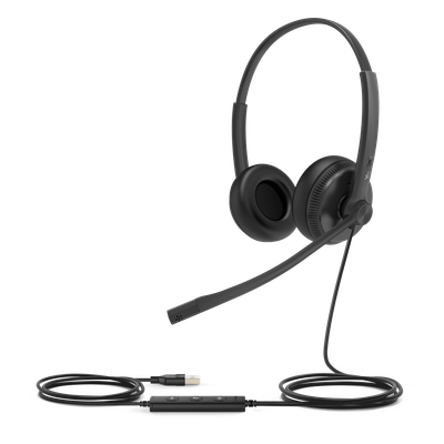 Diadema Alámbrica USB / Audio HD / Cancelación de Ruido Pasiva / Dual / Plug-and-Play / Multiplataforma | SIERRA STORE