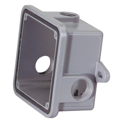 Caja de Protección Metálica / Resistente a Intemperie / 3 Entradas 1/2" / 0.45 kg / Gris | SIERRA STORE
