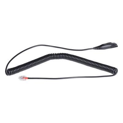 Cable QD a RJ9 / Audio HD / Conexión Diademas a Teléfonos de Escritorio / Anti-enredos / Uso Intensivo | SIERRA STORE