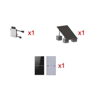 Kit Solar Interconexion  / 500 W  220Vca / Microinversores HOYMILES / Montaje Incluido | SIERRA STORE - HOYMILES