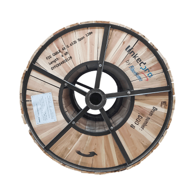 Carrete de Fibra Óptica Aérea Figura 8 / 4 km / 48 Hilos Monomodo G.652D / Span 120 m / 13,123 pies | SIERRA STORE