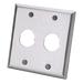 PANDUIT IAEFP2-2G - Placa de Pared Doble Industrial / 2 Puertos / Acero Inoxidable / 4.59x4.5x0.16 in / Montaje Vertical | SIERRA STORE