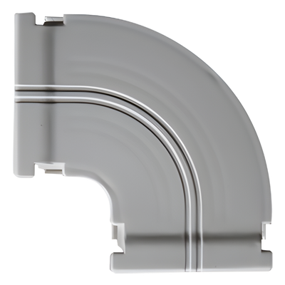 Curva Horizontal 90° / Canaleta DX10000 / ABS V0 / -20°C a +80°C / 0.025 kg/m / 3.28 ft Aplicaciones | SIERRA STORE