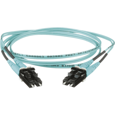 PANDUIT FX2ERLNLNSNM035 - Jumper de Fibra Optica Multimodo 50/125 OM3, LC-LC Duplex, OFNR (Riser), Color Aqua, 35 Metros (114.83 Pies) | SIERRA STORE