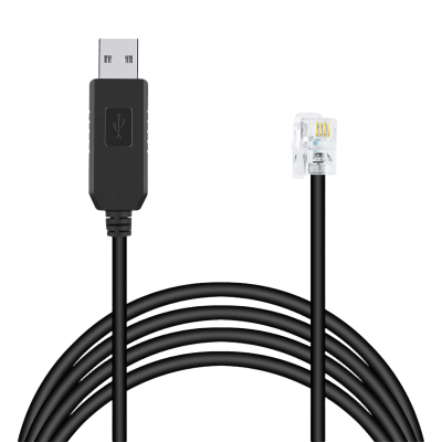 Cable Serial / RJ-9 a USB-A / 200 cm (6.6 ft) / Negro | SIERRA STORE