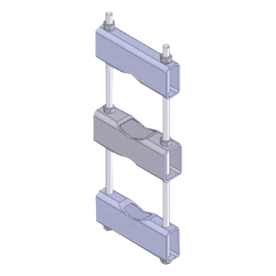 Abrazadera de Montaje para Antena / Rango 8.89 a 14.13 cm (3.5 a 5.563 in) / Acero Galvanizado / Montaje en Tubería Paralela | SIERRA STORE