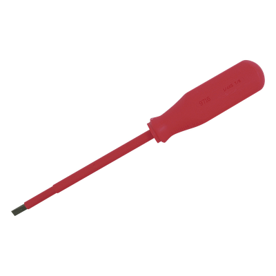 Destornillador aislado 1000V / Punta plana / Barra 1/4' / Longitud 5-7/8' (0.18m) | SIERRA STORE