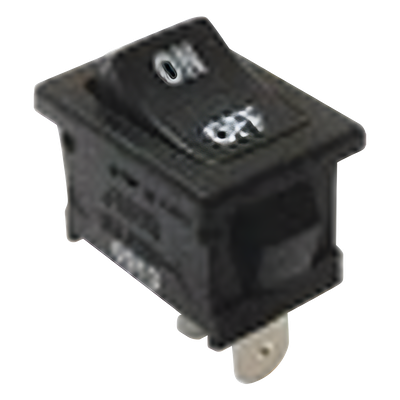 Interruptor Basculante / SPST Off-(On) / 11A / 125 Vca / Conexión Rápida 4.8 mm / Panel / Poliamida | SIERRA STORE