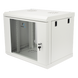 Gabinete de Pared 9U / Rack 19" / Cristal Templado / Profundidad 479.5 mm / Carga 80 kg / Acero Reforzado | SIERRA STORE
