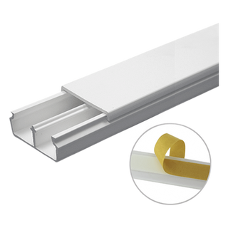 Canaleta PVC / 35 x 17 mm / 6 ft (1.83 m) / Autoextinguible / Resistente UV / NOM-001-SEDE-2005 | SIERRA STORE