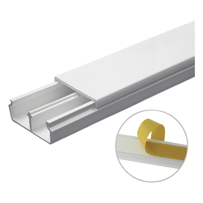 Canaleta PVC / 35 x 17 mm / 6 ft (1.83 m) / Autoextinguible / Resistente UV / NOM-001-SEDE-2005 | SIERRA STORE
