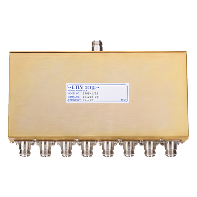 Divisor de Potencia / 8 Vías / 30-700 MHz / 0.5 W / Conectores N Hembra / 41 x 224 x 152 mm / 1.35 x 7.35 x 4.99 ft | SIERRA STORE