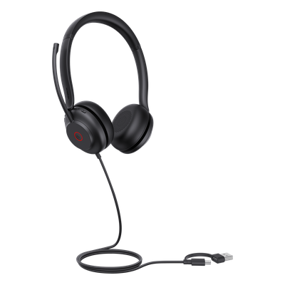 Diadema USB Profesional / Cancelación de Ruido 60% / Altavoz 35 mm / Micrófono Dual / Luz de Ocupado / Diseño Ergonómico | SIERRA STORE