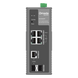 Switch Industrial Easy Managed / 6 Puertos Gigabit / 4 PoE (1× PoE++ 60W + 3× PoE+ 30W) / 120W PoE Budget / 2 SFP / IP40 / -40°C a | SIERRA STORE