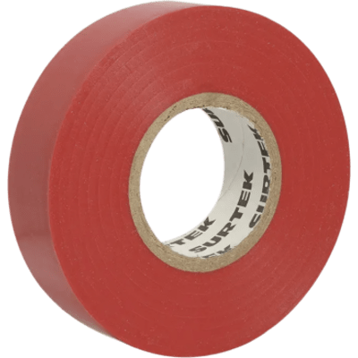 Cinta para aislar color Rojo de 19 mm x  18 metros / FabriTitulo:*cada en PVC / Adhesivo acrílico. | SIERRA STORE