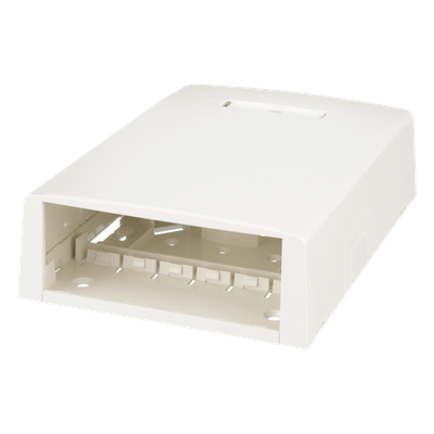 PANDUIT CBXF12IW-AY - Caja de Montaje en Superficie / 12 Puertos Mini-Com / Almacenamiento 24 m (78.7 ft) de Fibra / ABS RoHS / 120 x | SIERRA STORE