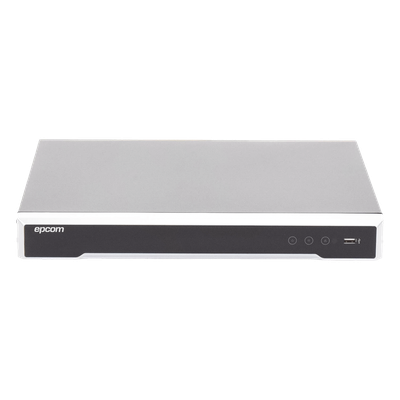 (ACUSENSE / Evita Falsas Alarmas) DVR 4K / 16 Canales TURBOHD + 16 Canales IP / 2 Bahía de Disco Duro / Audio por Coaxitron / Salida | SIERRA STORE