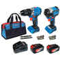 Kit Herramienta Taladro más Atornillador 20V, incluye cargador, 2 Baterías y ...