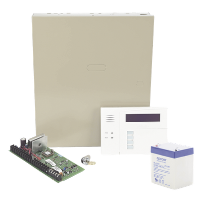 Panel de Alarma Híbrido / 48 Zonas / 3 Particiones / IP y Celular 4G / Teclado con Receptor Inalámbrico | SIERRA STORE