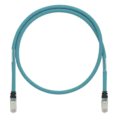 PANDUIT ISTPH6X5MTL - Patch Cord Industrial Cat6A / Blindado SF/UTP / 26 AWG / 600V / 5 m (16.40 ft) / IP20 / Aqua | SIERRA STORE
