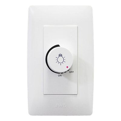 Dimmer Rotativo / 300W / 127 V~ 60 Hz / Instalación en Muro / Blanco Semi Brillante / 11.8 x 7.8 x 3 cm | SIERRA STORE