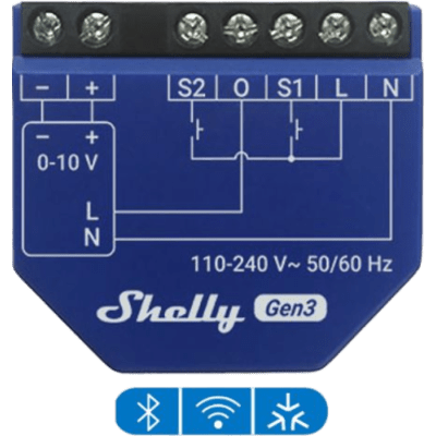 Controlador de Atenuación Inteligente / 0-10V y 1-10V / Wi-Fi, Bluetooth / 110-240 VAC / 13 A / PM Gen3 | SIERRA STORE