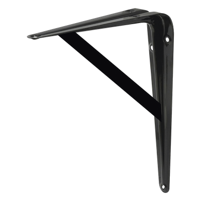 Ménsula de Acero Reforzado / 10" x 16" (25 x 40 cm) / Espesor 3.8 mm / Capacidad 250 kg / 6 Puntos de Sujeción / Pintura | SIERRA STORE