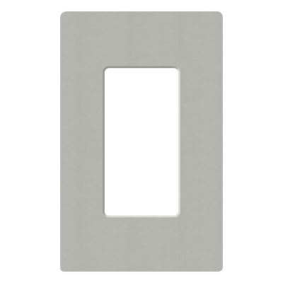Placa de pared Claro / 1 espacio (1-gang) / 75 x 119 x 7.6 mm / sin tornillos visibles / acabados gloss y satín | SIERRA STORE