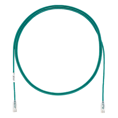 PANDUIT UTP28SP1GR - Cable de Parcheo UTP / Cat6 / 28AWG / Diámetro Reducido / 0.3 m (1 Pie) / Verde | SIERRA STORE