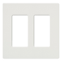 Placa de pared 2 espacios, para atenuador (dimmer), apagador ó control remoto...