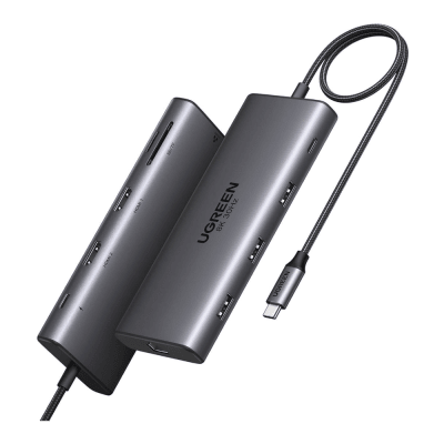 Docking Station USB-C Hub 10 en 1 UGREEN Revodok Pro 210 / Dual HDMI 4K 60Hz y 8K 30Hz / 3 Puertos USB-A + USB-C 3.0 / Carga PD 100W / | SIERRA STORE