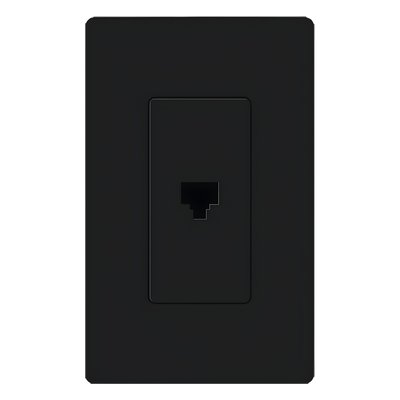 Salida telefónica / RJ11, 6 conductores / inserto para apertura designer / combina con placas Claro (se venden por separado) / negro | SIERRA STORE