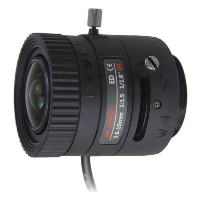 Lente Varifocal / 3.6-10 mm / 4K / Iris Automático DC / Día/Noche / Formato 1/1.8 / Apertura f/1.8 | SIERRA STORE
