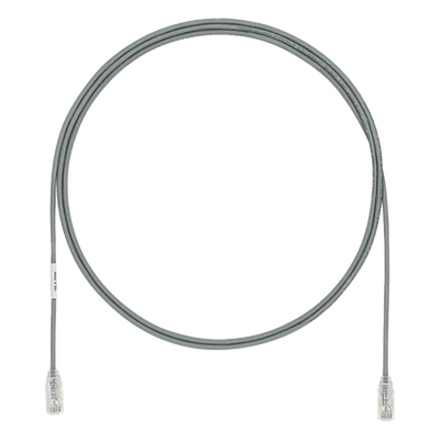 PANDUIT UTP28SP1.5MGY - Cable de Parcheo Cat6 / 28AWG / UTP / 1.5m (4.92 pies) / Diámetro 3.8mm / CM/LSZH / Gris | SIERRA STORE