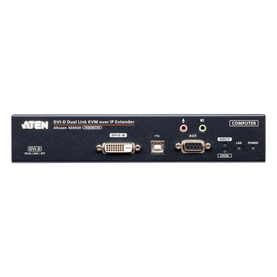 Transmisor KVM over IP 2K DVI-D Dual-Link | Dual SFP | PoE | Resolución hasta 2560 x 2048 | Transmisión sin pérdidas | Alimentación | SIERRA STORE