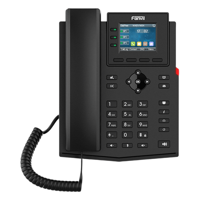 Teléfono IP 2 Hilos / 4 Cuentas SIP / Pantalla LCD 2.4 Pulgadas a Color / Conferencia 6 Vías / PoE / Voz HD / EHS | SIERRA STORE
