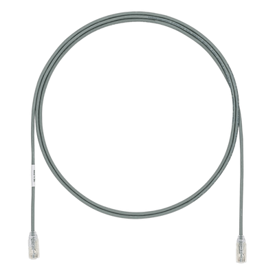 PANDUIT UTP28X2GY - Cable de Parcheo UTP / Cat6A / 28AWG / CM-LSZH / 0.61 m (2 pies) / Gris | SIERRA STORE