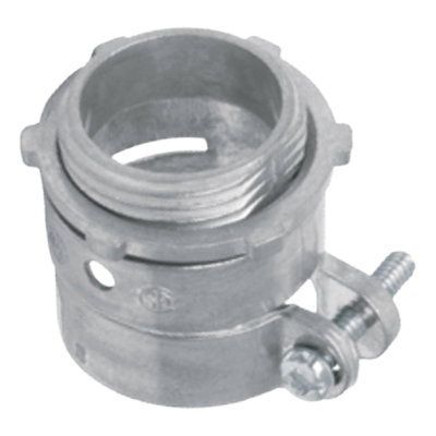 Conector Recto para Tubo Flexible / 1 1/4" (32 mm) / Diámetro 46 mm / Largo 45 mm / Contratuerca Integral / Certificado NEMA FB-1 y UL | SIERRA STORE